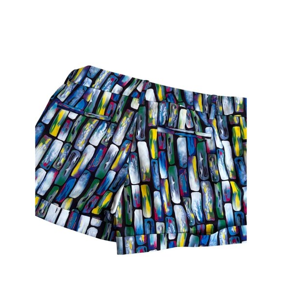 OVI  SZ M Colorful Abstract Print Womens Shorts By OVI - Picture 2 of 7